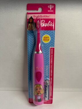 Barbie Pink Sonic Kids Electric Toothbrush - Bright Pink